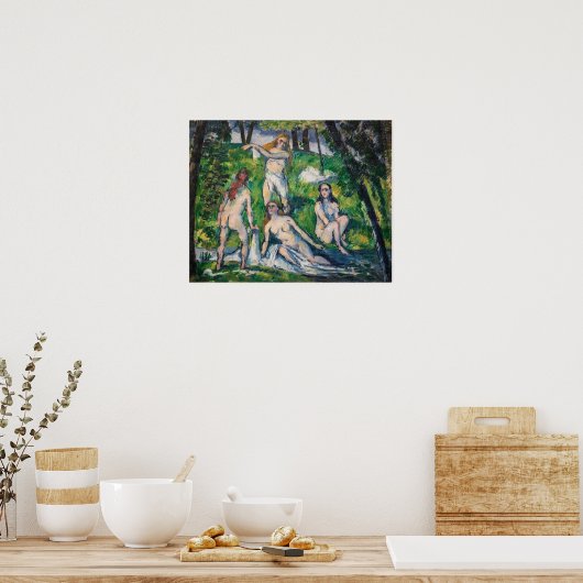 Paul Cezanne - Four Bathers ポスター (キッチン)