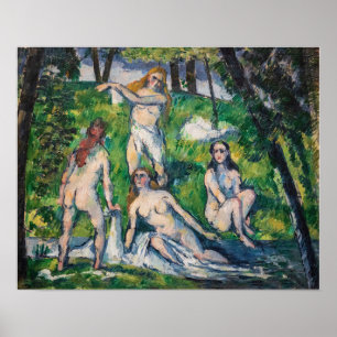Paul Cezanne - Four Bathers ポスター