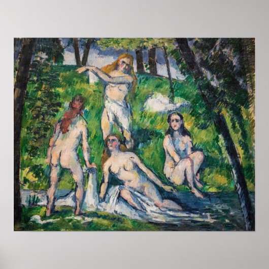 Paul Cezanne - Four Bathers ポスター (正面)