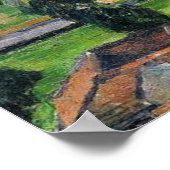 Paul Cezanne - Landscape with Waterline, ポスター (角)