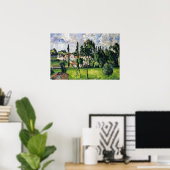 Paul Cezanne - Landscape with Waterline, ポスター (ホームオフィス)