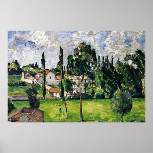 Paul Cezanne - Landscape with Waterline, ポスター (正面)