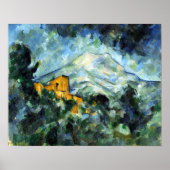 Paul Cezanne Mont Sainte-Victoire and Château Noir ポスター (正面)