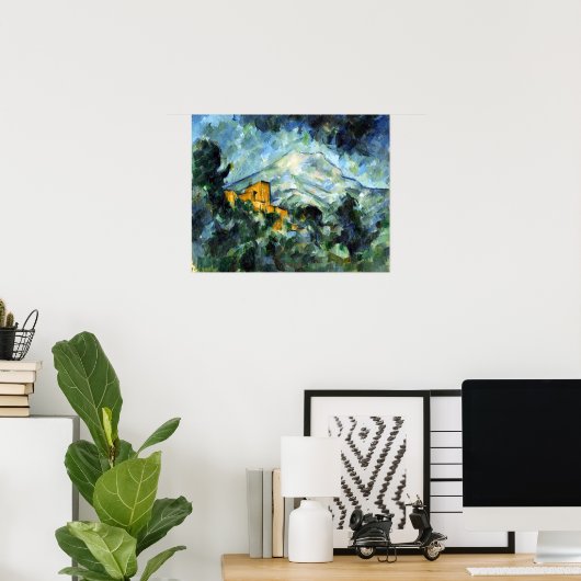 Paul Cezanne Mont Sainte-Victoire and Château Noir ポスター (ホームオフィス)