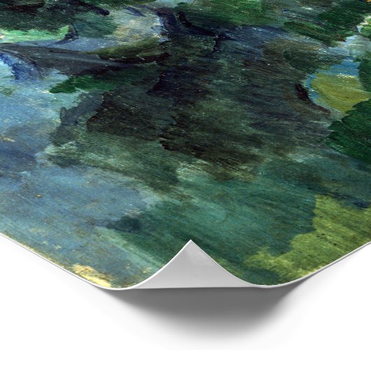 Paul Cezanne Mont Sainte-Victoire and Château Noir ポスター (角)