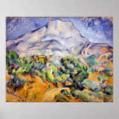 Paul Cezanne - Mont Sainte-Victoire, Tholonet Road ポスター (正面)