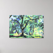 Paul Cezanne painting, Forest, キャンバスプリント (正面)