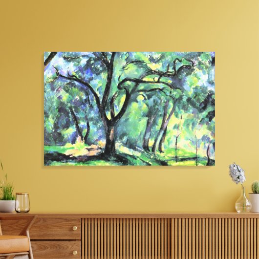 Paul Cezanne painting, Forest, キャンバスプリント (インサイチュ (リビング))