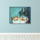 Paul Cezanne Still Life With Apples Fine Art キャンバスプリント (インサイチュ (ウッドフロア))