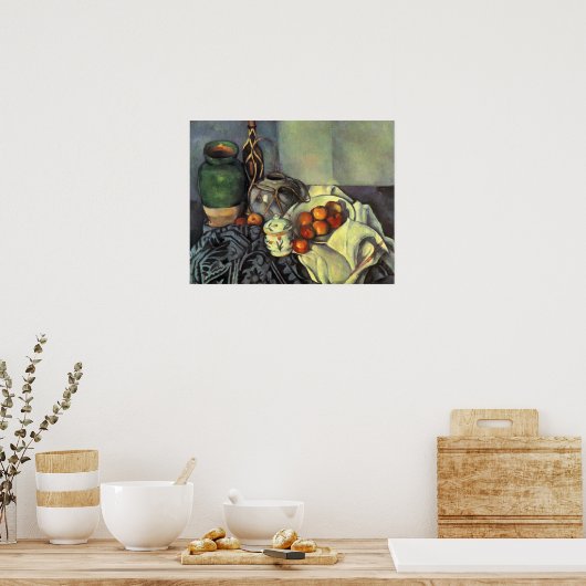 Paul Cezanne, Still Life with Fruit ポスター (キッチン)