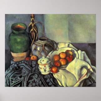 Paul Cezanne, Still Life with Fruit ポスター