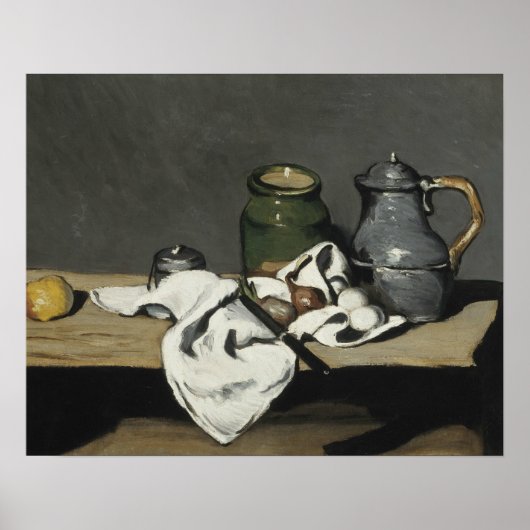 Paul Cezanne - Still Life with Kettle ポスター (正面)
