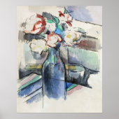 Paul Cézanne's Roses in a Bottle (1900-1904)  ポスター (正面)