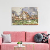 Paul Cezzane - Winter Landscape, Giverny キャンバスプリント (インサイチュ (リビング))