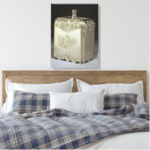 Paul de Lamerieによる銀色の茶筒 キャンバスプリント (インサイチュ (寝室))