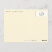 Paul de Longpre著「ブラックベリー」 ポストカード (裏面)