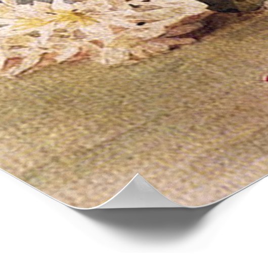 Paul-De-Longpre Red Roses Bouquet，サイズ変更可能 ポスター (角)