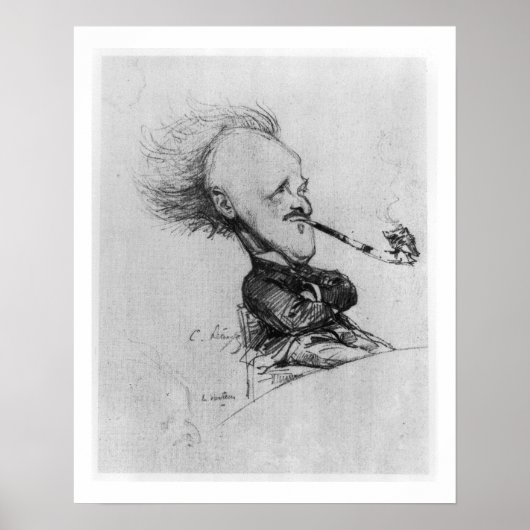 Paul Ferdinand Gachet (1862-1930) c.1887 （鉛筆） ポスター (正面)