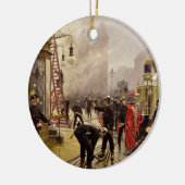 Paul Fischer: A Fire on Kultorvet セラミックオーナメント (左)