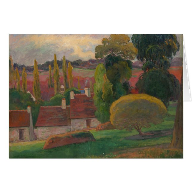 Paul Gaugin "A farm in Brittany"ヴィンテージ・アート (正面横)