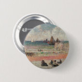 Paul Gauguinによる入浴ディープ，ヴィンテージファインアート 缶バッジ (正面&裏面)