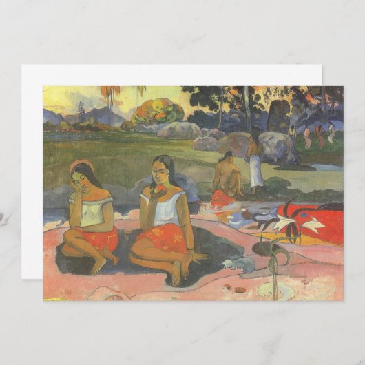 Paul Gauguinによる楽しい眠気，ヴィンテージアート (正面/裏面)