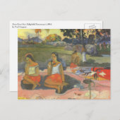 Paul Gauguinによる楽しい眠気,ヴィンテージアート ポストカード (正面/裏面)