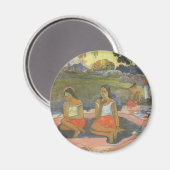 Paul Gauguinによる楽しい眠気，ヴィンテージアート マグネット (正面/裏面)