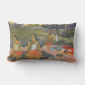 Paul Gauguinによる楽しい眠気，ヴィンテージアート ランバークッション (正面)