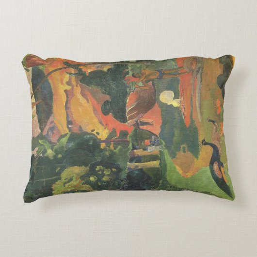 Paul GauguinのPeacocksとの風景 アクセントクッション (正面)