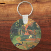 Paul GauguinのPeacocksとの風景 キーホルダー (正面)