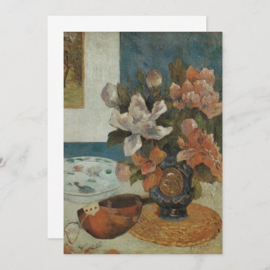 Paul Gauguin中国のによる牡丹とマンドリン (正面/裏面)