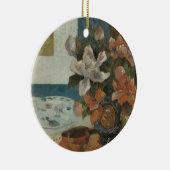 Paul Gauguin中国のによる牡丹とマンドリン セラミックオーナメント (右)