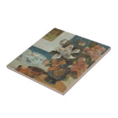 Paul Gauguin中国のによる牡丹とマンドリン タイル (側面)