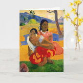Paul Gauguin – いつ結婚するの? カード (黄色い花)