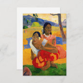 Paul Gauguin – いつ結婚するの? サンキューカード (正面/裏面)
