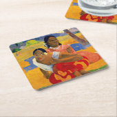 Paul Gauguin – いつ結婚するの? スクエアペーパーコースター (アングル)