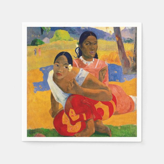 Paul Gauguin – いつ結婚するの? スタンダードカクテルナプキン (正面)