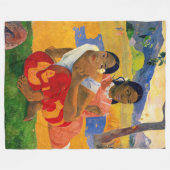 Paul Gauguin – いつ結婚するの？ フリースブランケット (正面(横))