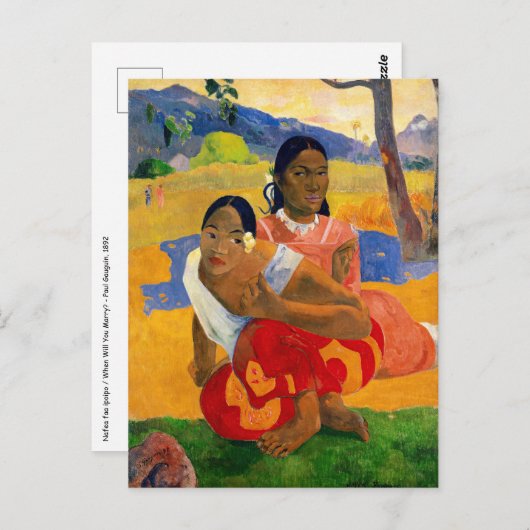 Paul Gauguin – いつ結婚するの？ ポストカード (正面/裏面)