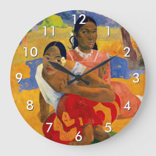 Paul Gauguin – いつ結婚するの? ラージ壁時計