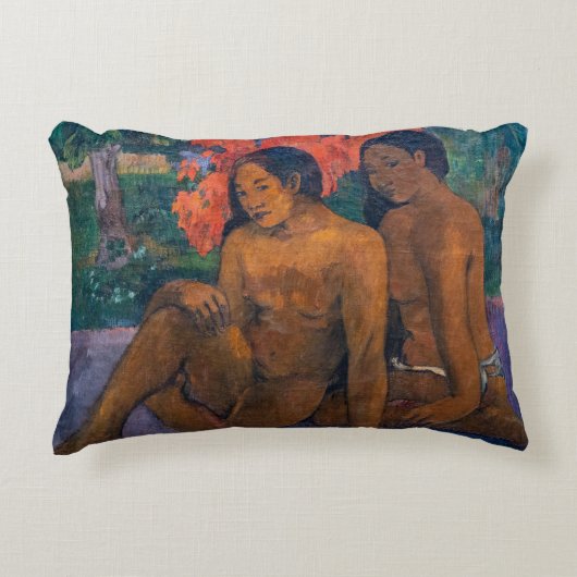 Paul Gauguin – とその体の金ゴールド アクセントクッション (正面)