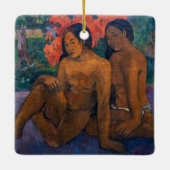 Paul Gauguin – とその体の金ゴールド セラミックオーナメント (裏面)