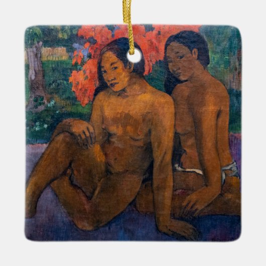 Paul Gauguin – とその体の金ゴールド セラミックオーナメント (正面)