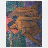 Paul Gauguin – とその体の金ゴールド フリースブランケット (正面)