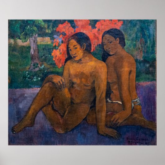 Paul Gauguin – とその体の金ゴールド ポスター (正面)