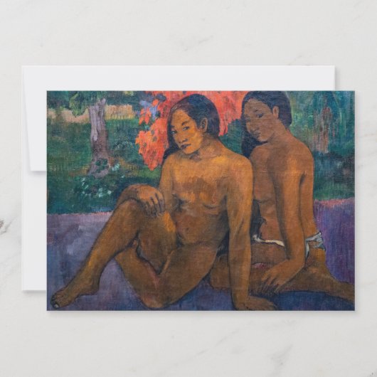Paul Gauguin – とその体の金ゴールド 招待状 (正面)