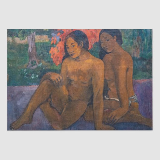 Paul Gauguin – とその体の金ゴールド 薄葉紙 (正面)