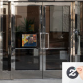 Paul Gauguin – イエローキリストの自画像 ウィンドウサイン (オフィスドア)