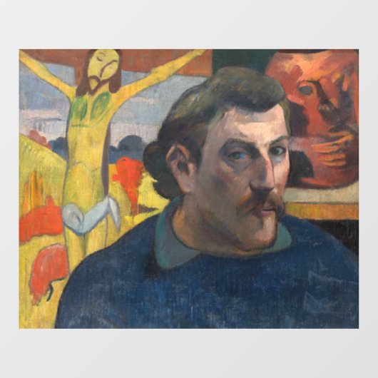 Paul Gauguin – イエローキリストの自画像 ウィンドウサイン (シート)